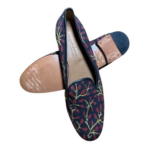 RARE Stubbs & Wootton Women’s Cuenca Needlepoint Shoes Size 11 $395 - Picture 4 of 7